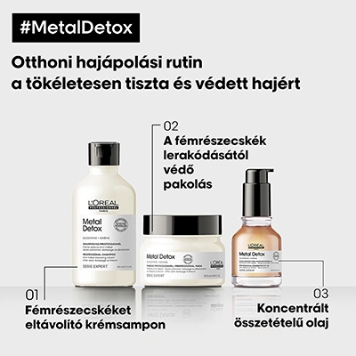 L'oreal Serie Expert Metal Detox Shampoo 300ml képe 2